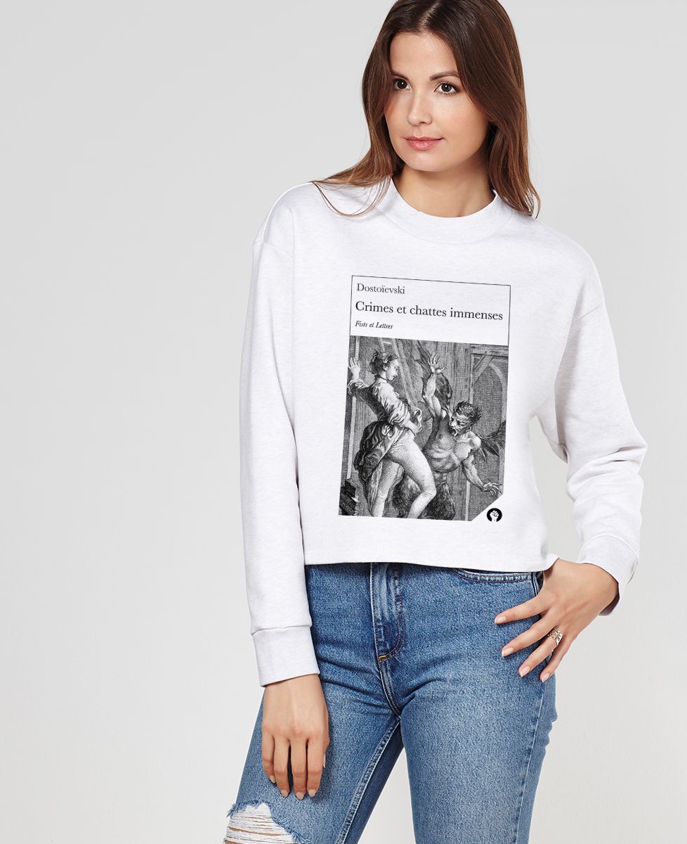 Sweatshirt femme Crimes et chattes immenses
