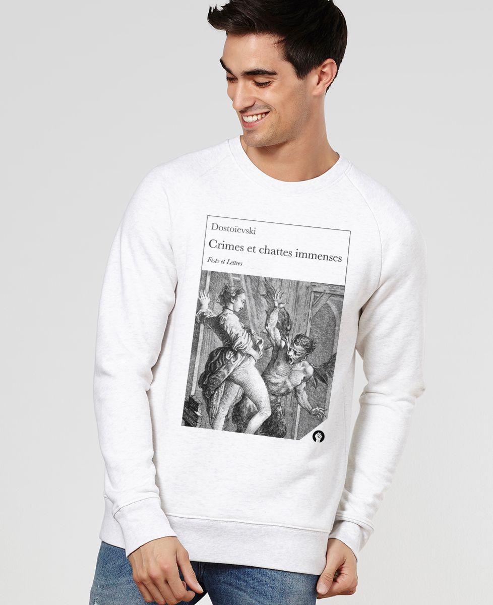 Sweatshirt homme Crimes et chattes immenses