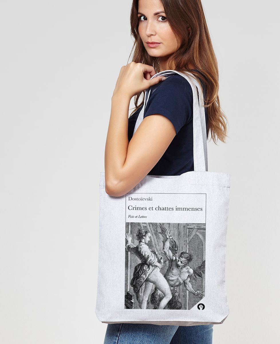 Tote bag Crimes et chattes immenses - Cadeaux Couple