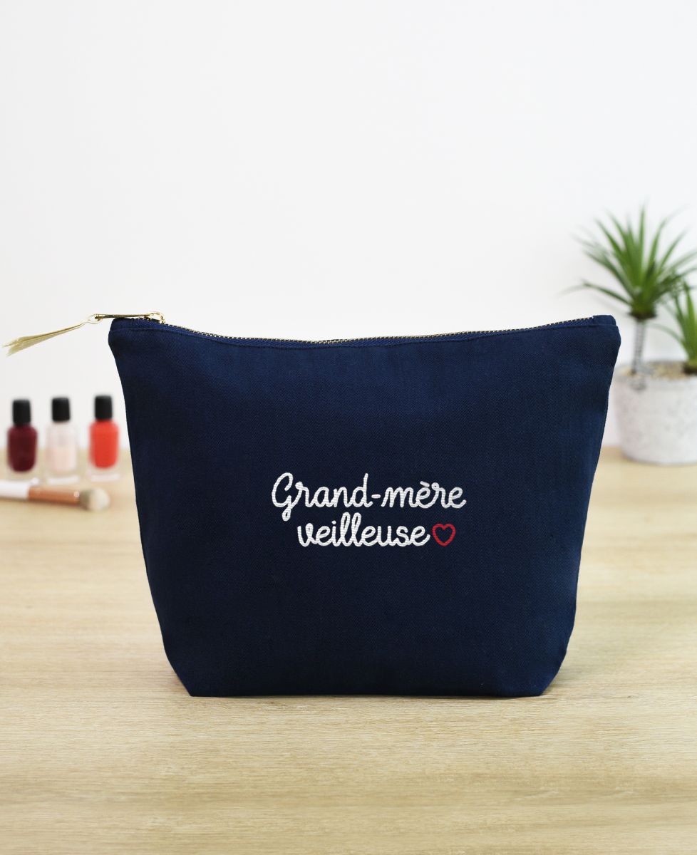 Trousse Grand-mère veilleuse (brodé) - Cadeaux Mamie