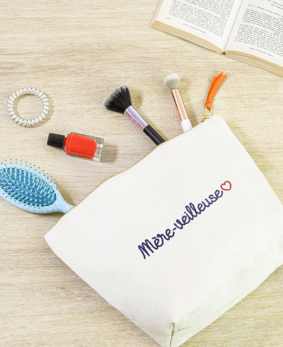 Trousse Mère-veilleuse (brodé) - Cadeaux Maman