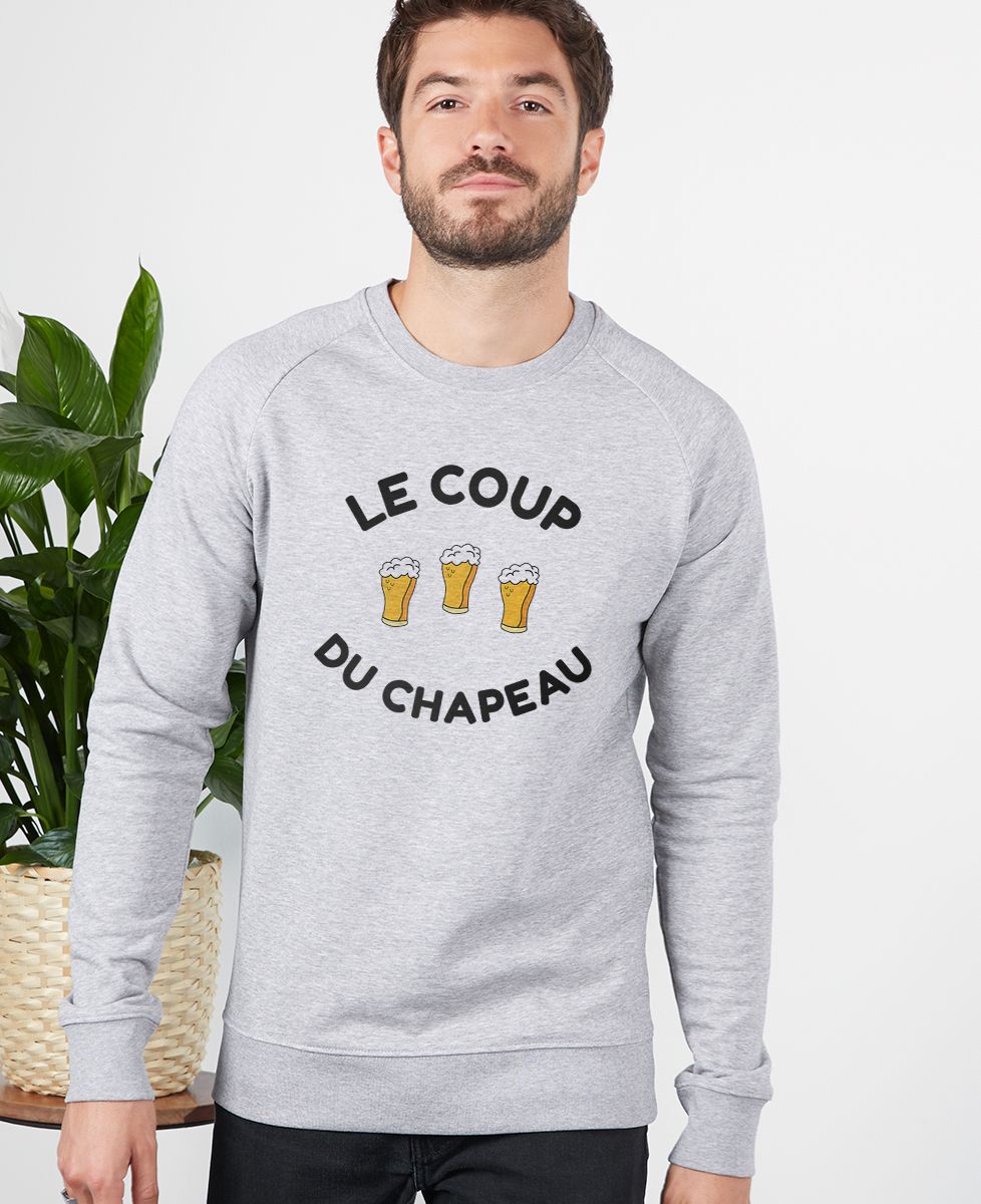 Sweatshirt homme Le coup du chapeau - Apéro