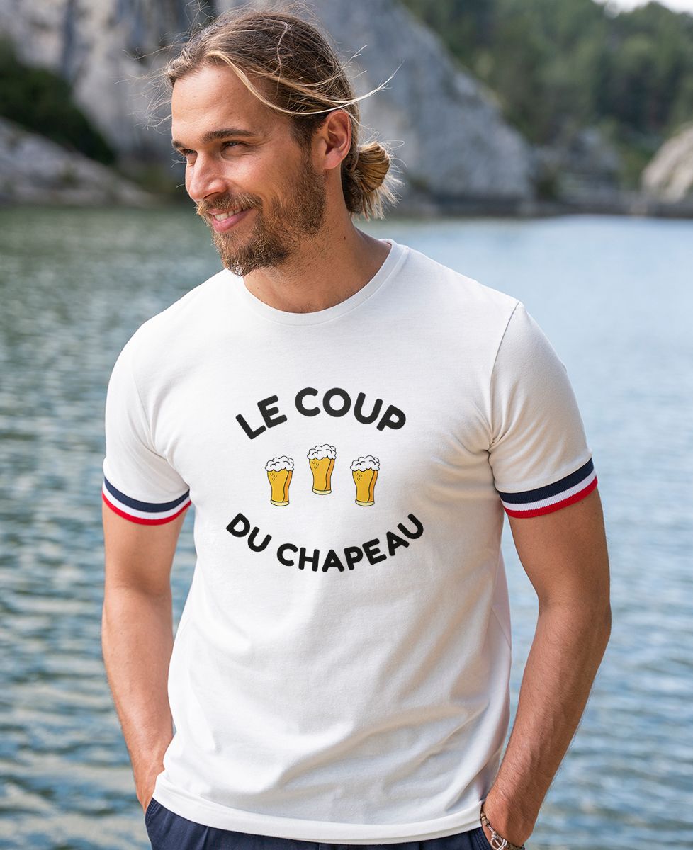 T-shirt homme recyclé Filgood Le coup du chapeau - Apéro