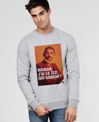 Sweatshirt homme Gandhi - Cadeaux Couple