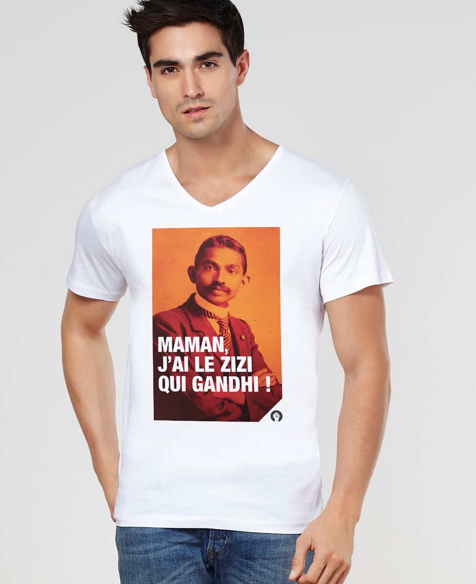 T-shirt homme Gandhi - Cadeaux Couple
