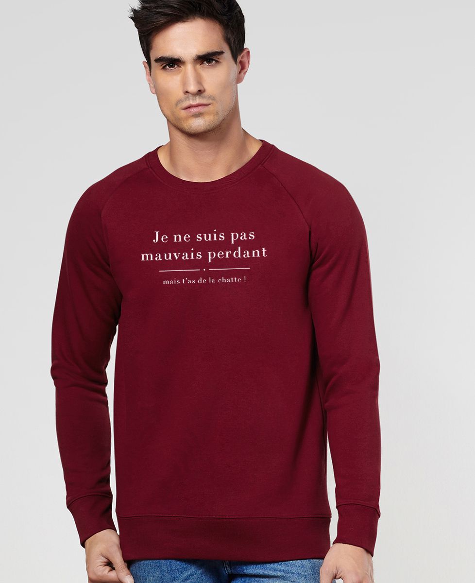 Sweatshirt homme Mauvais perdant - Sport, Football, Geek & Jeux vidéo