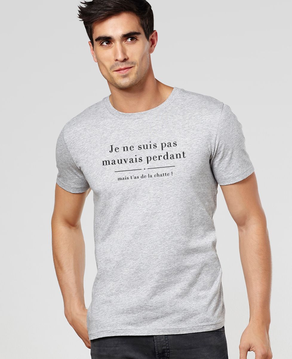 T-shirt homme Mauvais perdant - Sport, Football, Geek & Jeux vidéo