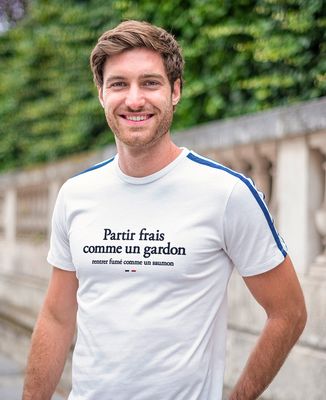 T-shirt homme recyclé Filgood Partir frais comme un gardon - Apéro