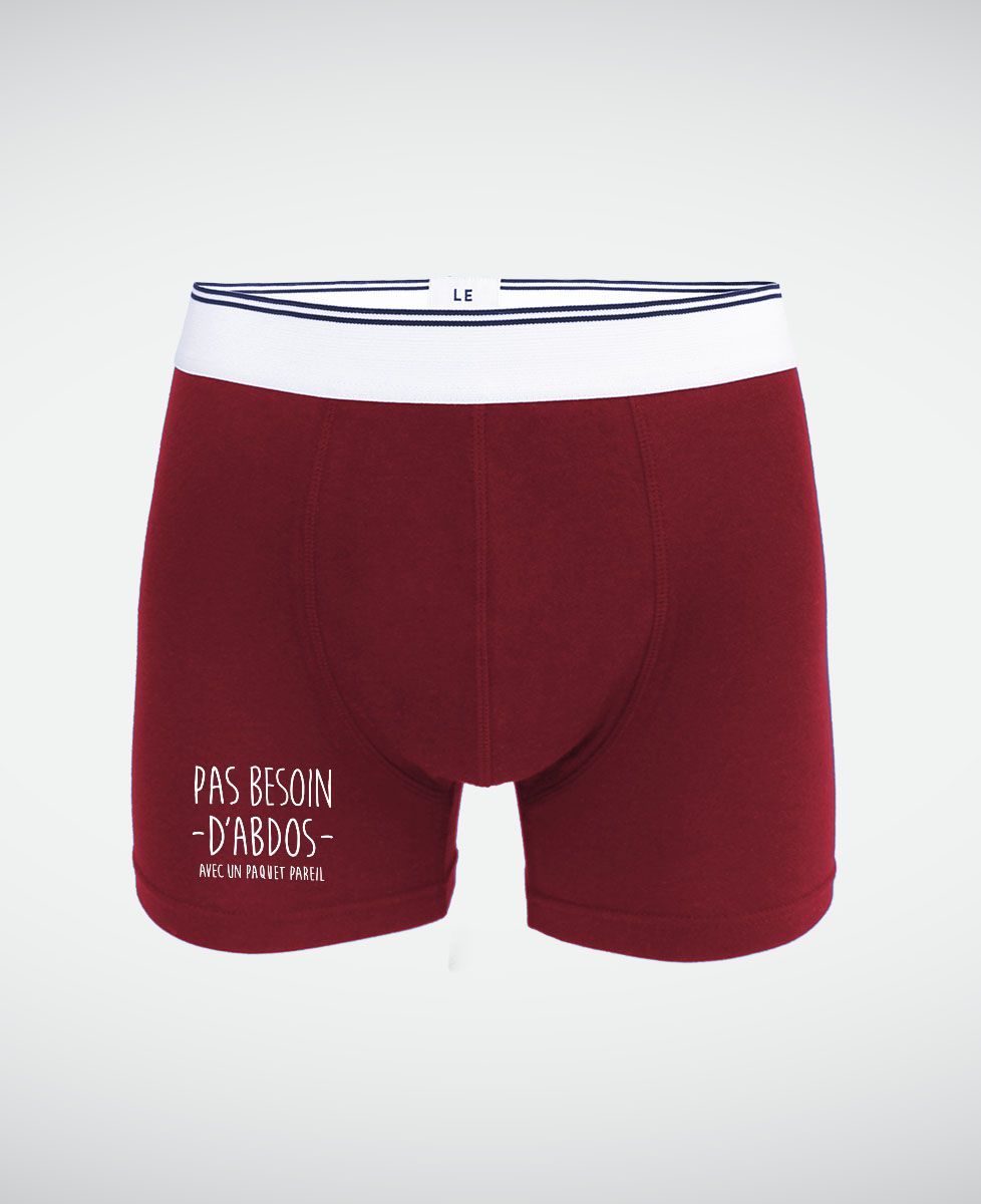 Boxer Pas besoin d'abdos avec un paquet pareil