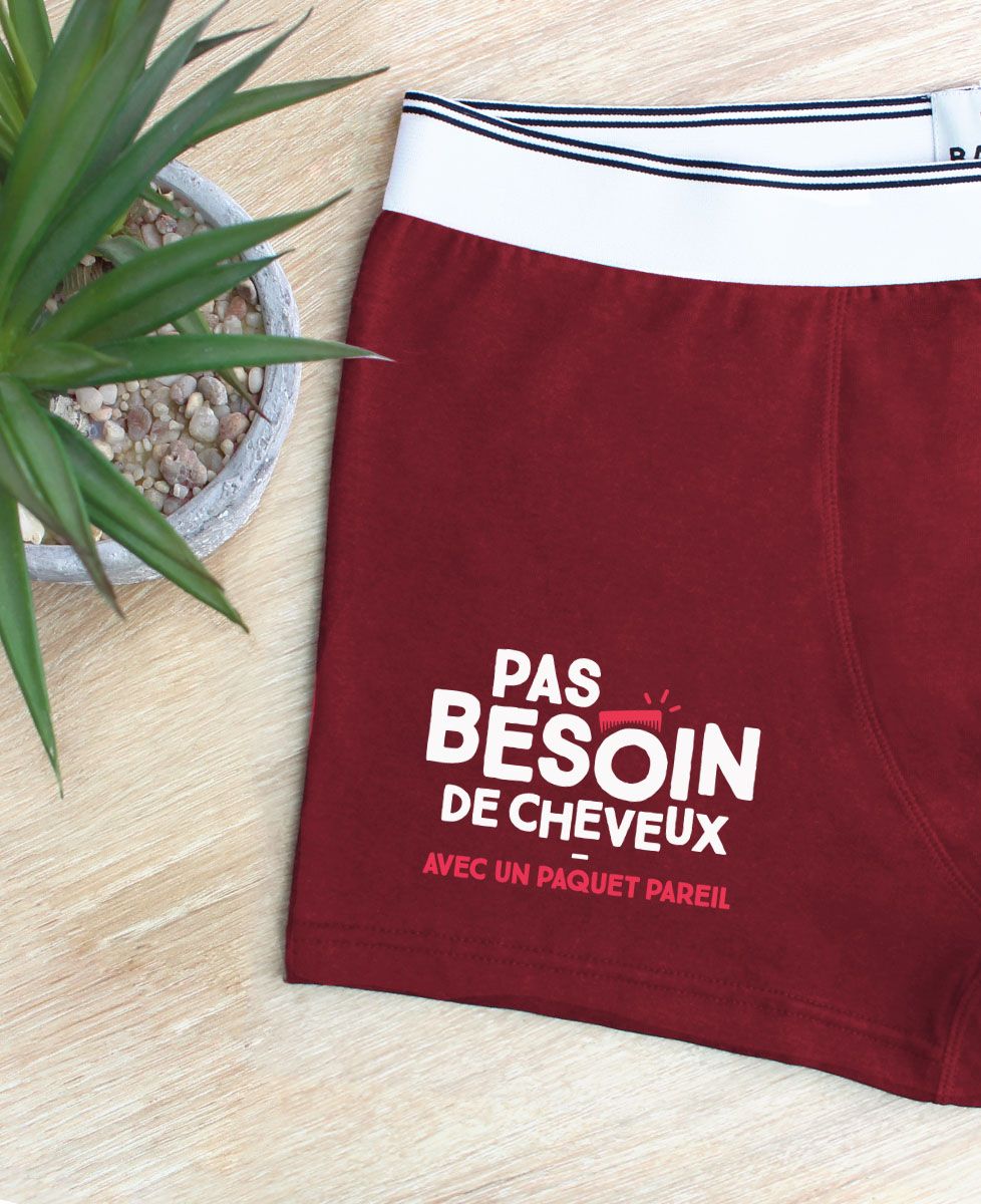 Boxer Pas besoin de cheveux avec un paquet pareil