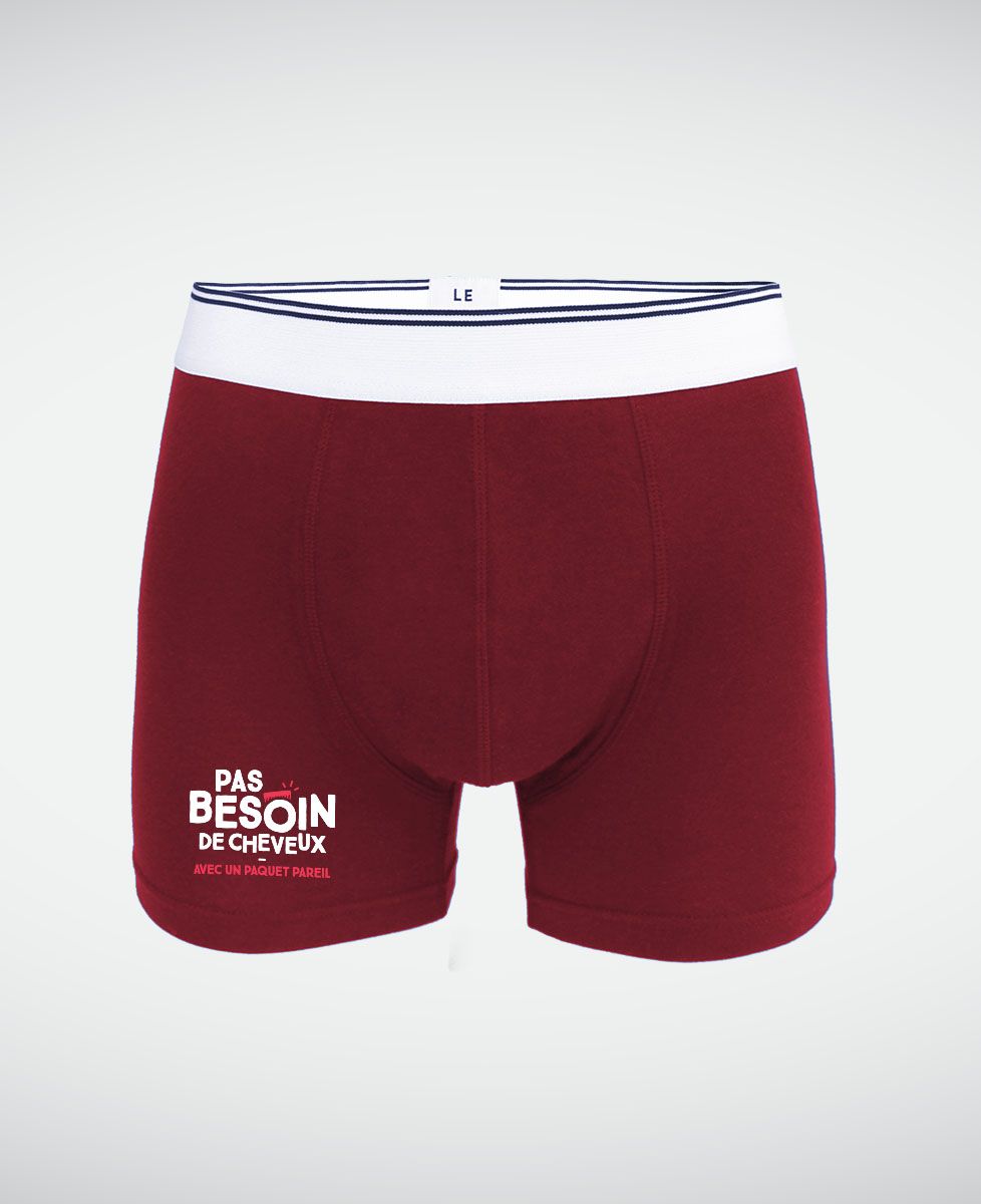 Boxer Pas besoin de cheveux avec un paquet pareil