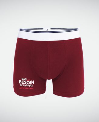 Boxer Pas besoin de cheveux avec un paquet pareil