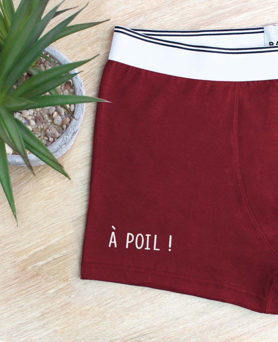 Boxer À poil (brodé)