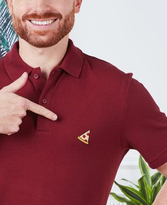 Men's polo shirt Pizza (embroidered)