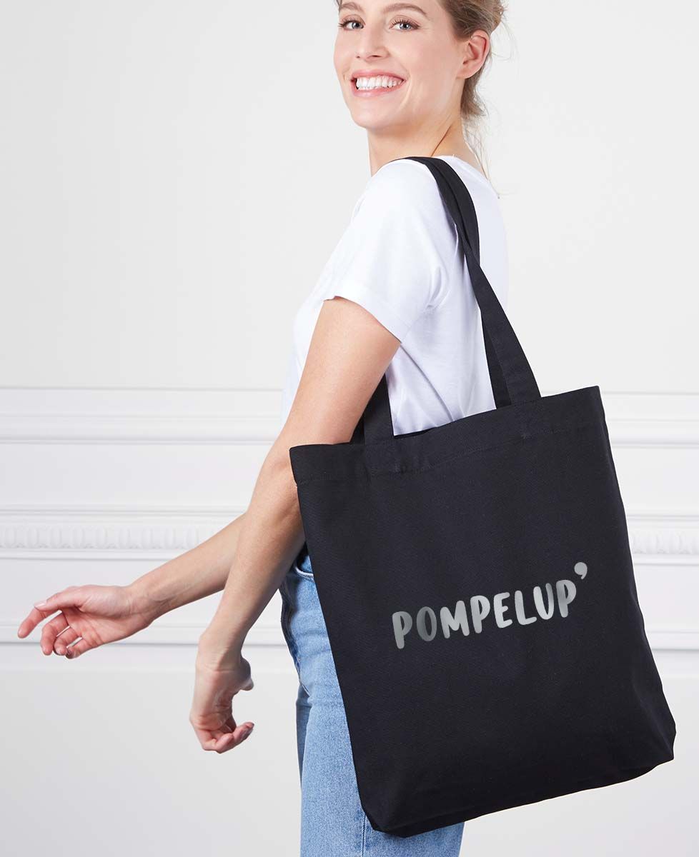 Tote bag Pompelup' (effet argenté) - Apéro