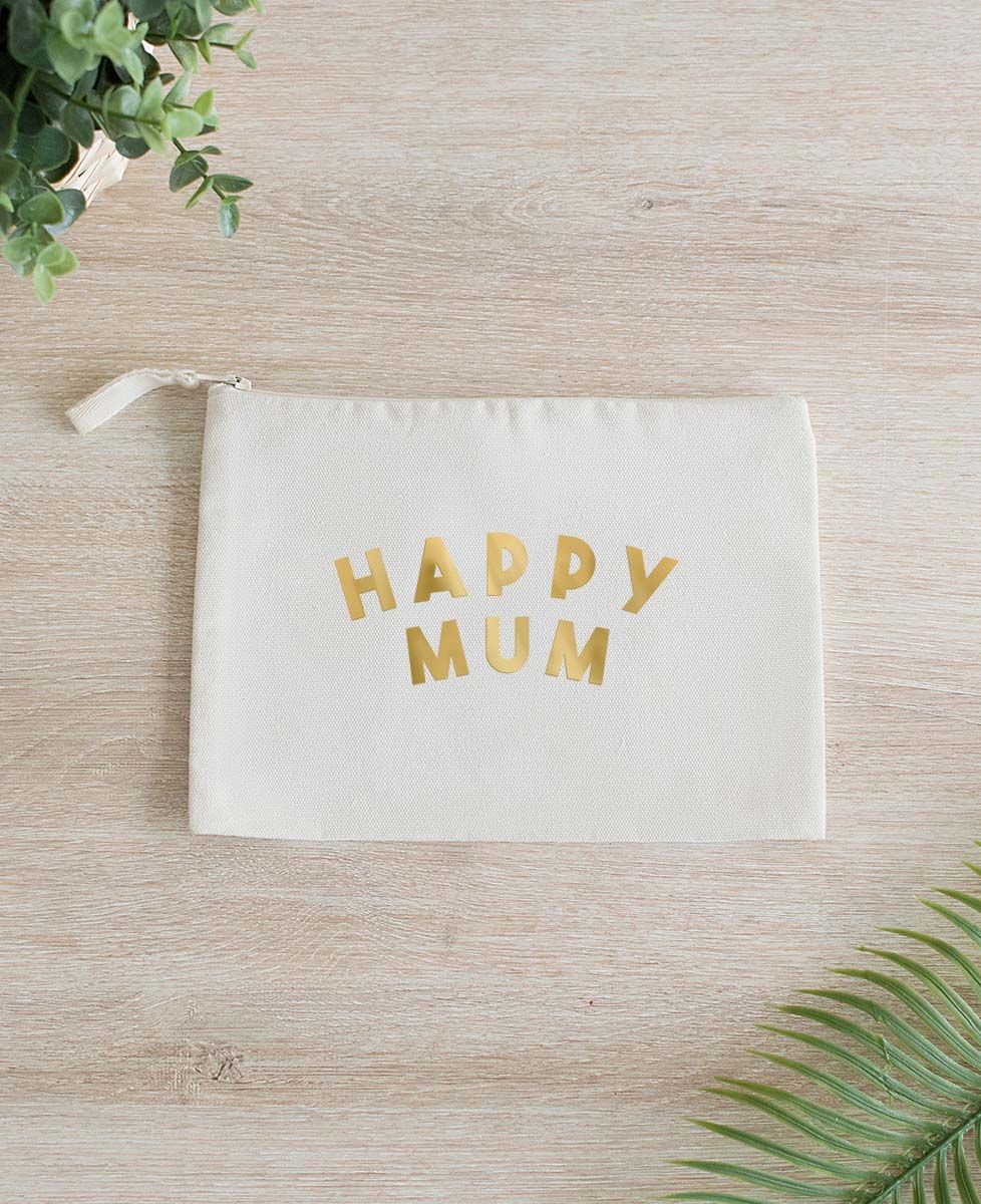 Pochette Happy mum (effet doré) - Apéro