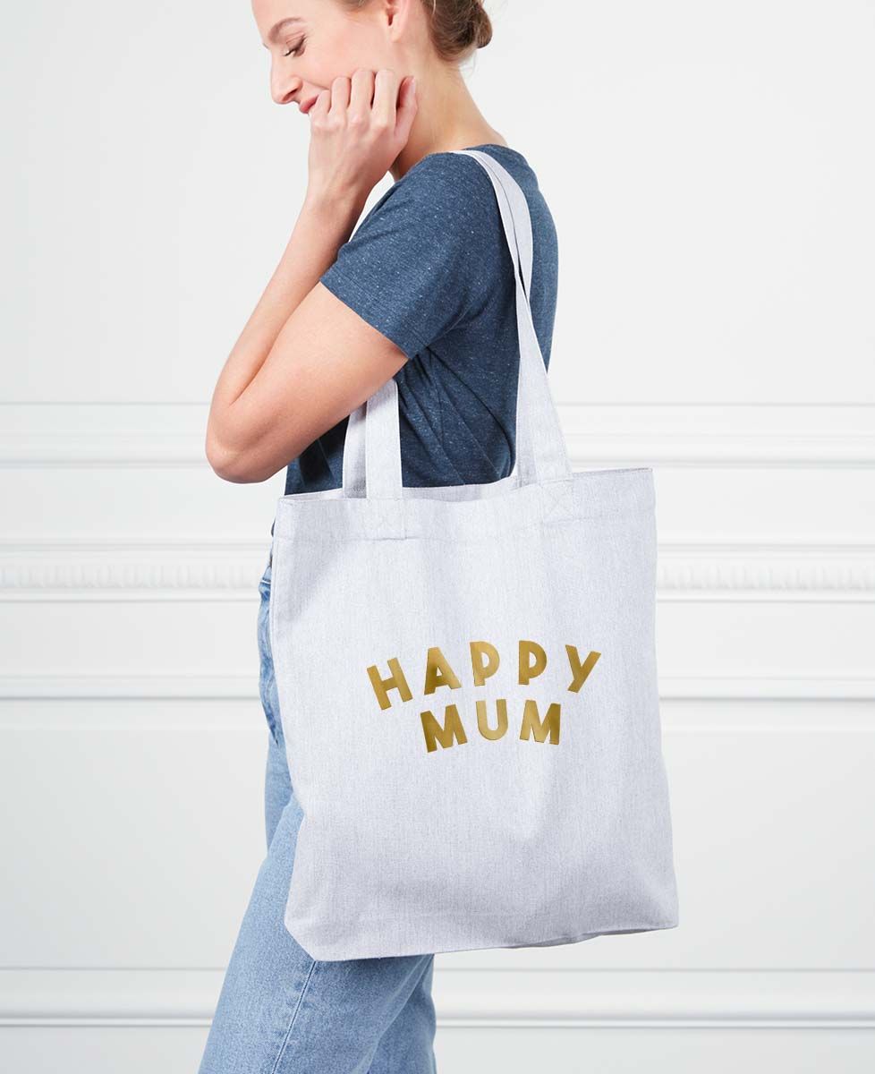 Tote bag Happy mum (effet doré) - Apéro