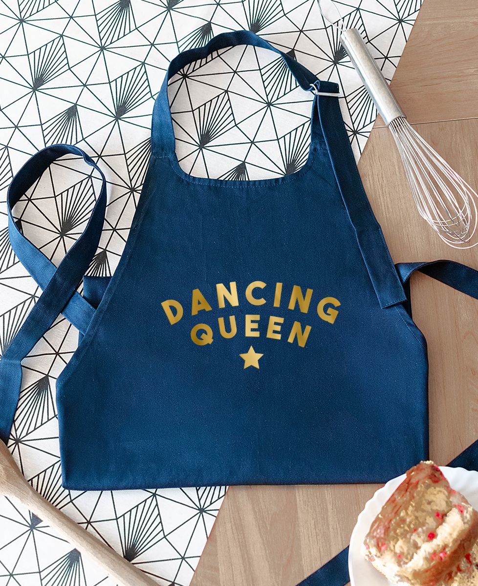 Tablier à poche Dancing queen (effet doré) - Apéro