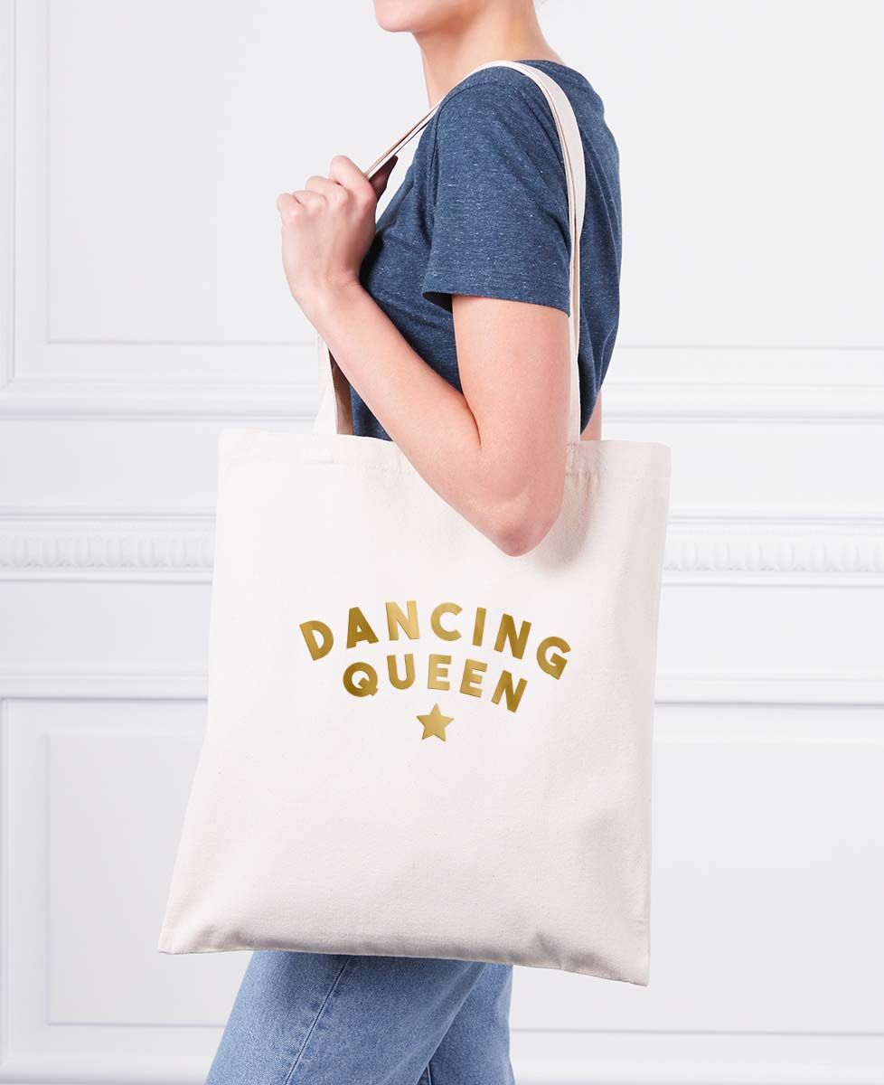 Tote bag Dancing queen (effet doré) - Apéro