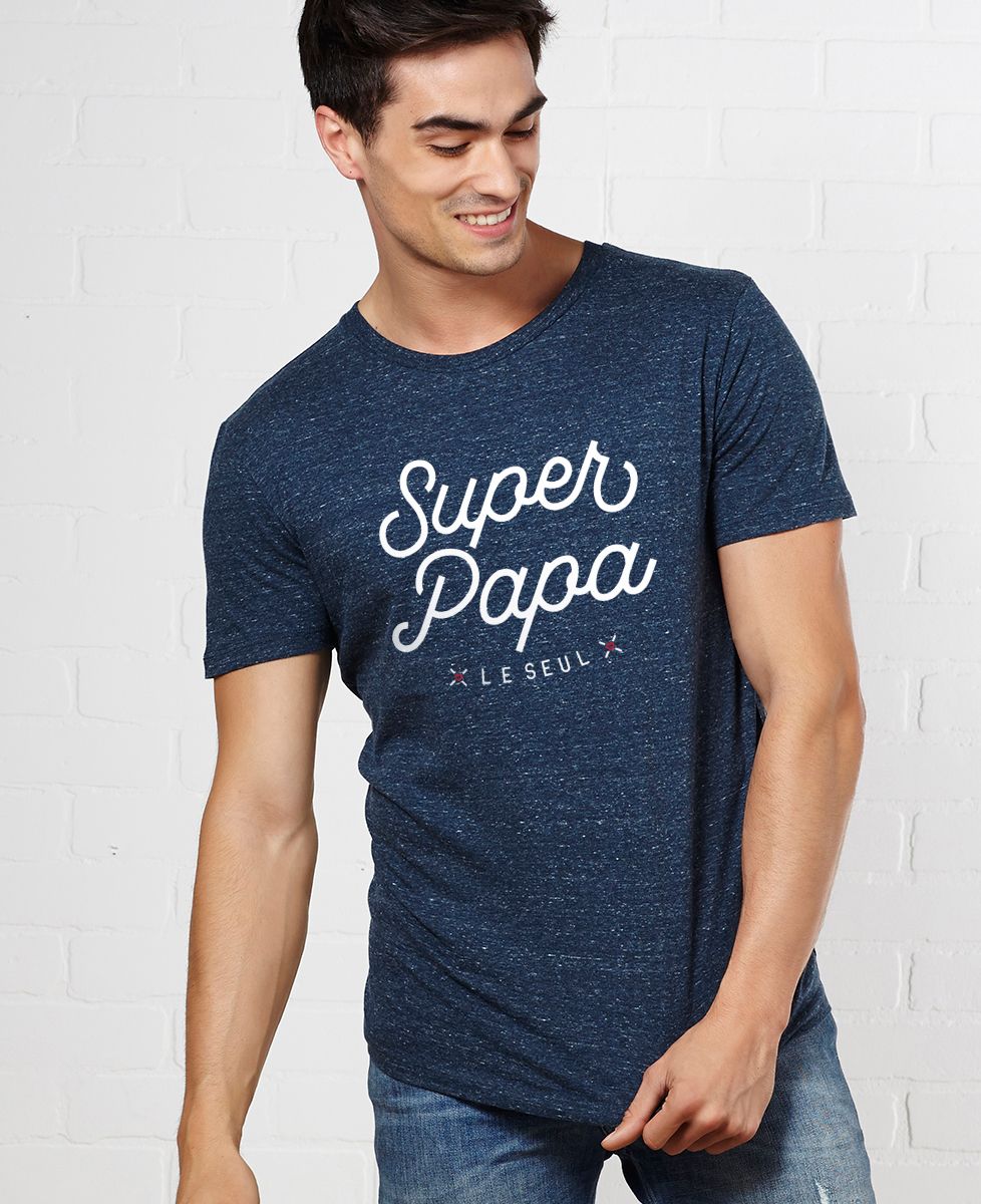T-shirt homme Super Papa - Cadeaux Papa
