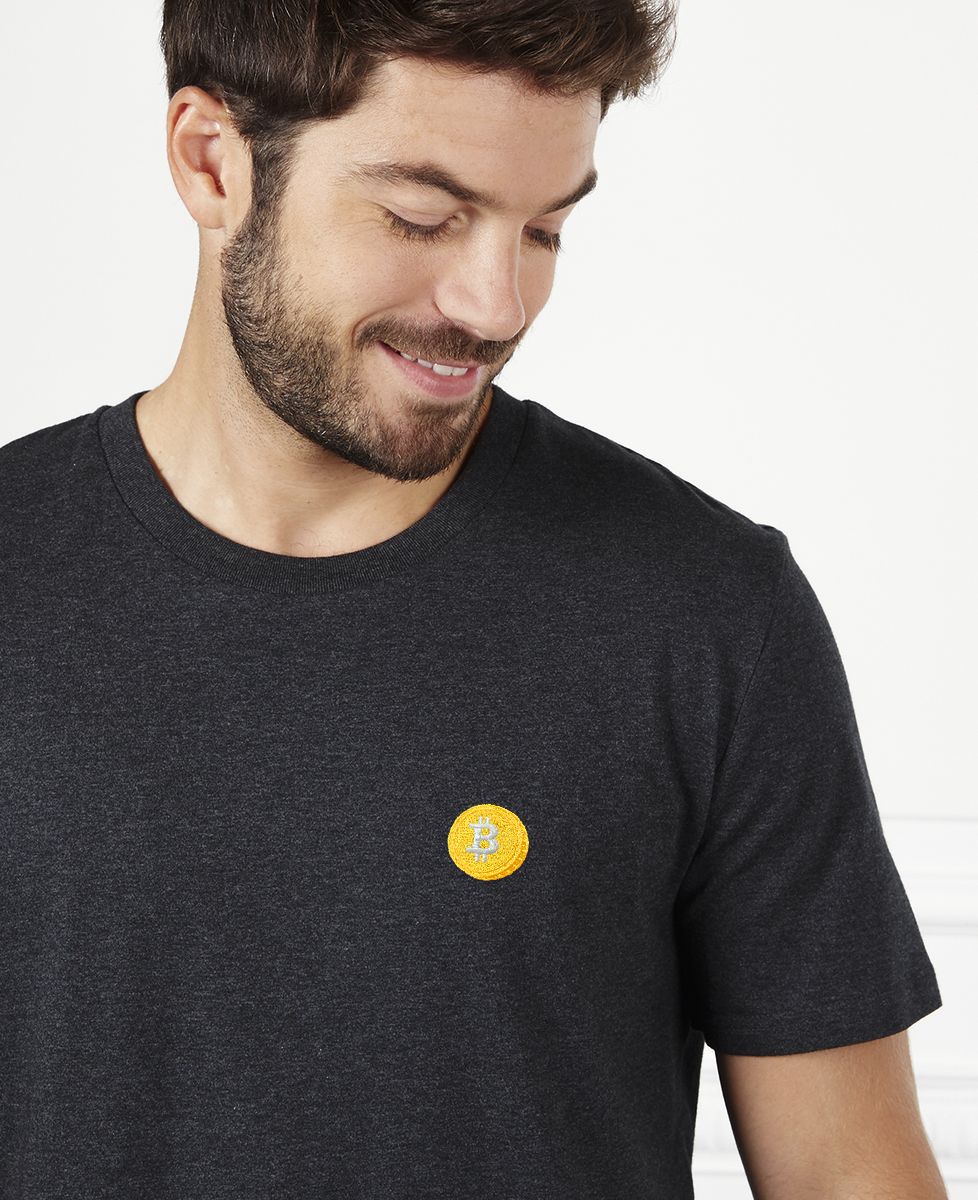 T-shirt homme Bitcoin (brodé)