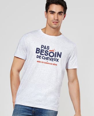 T-Shirt homme Pas besoin de cheveux