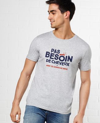 T-Shirt homme Pas besoin de cheveux