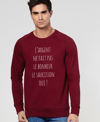 Sweatshirt homme L'argent ne fait pas le bonheur