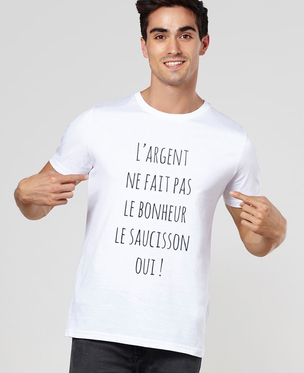 T-Shirt homme L'argent ne fait pas le bonheur