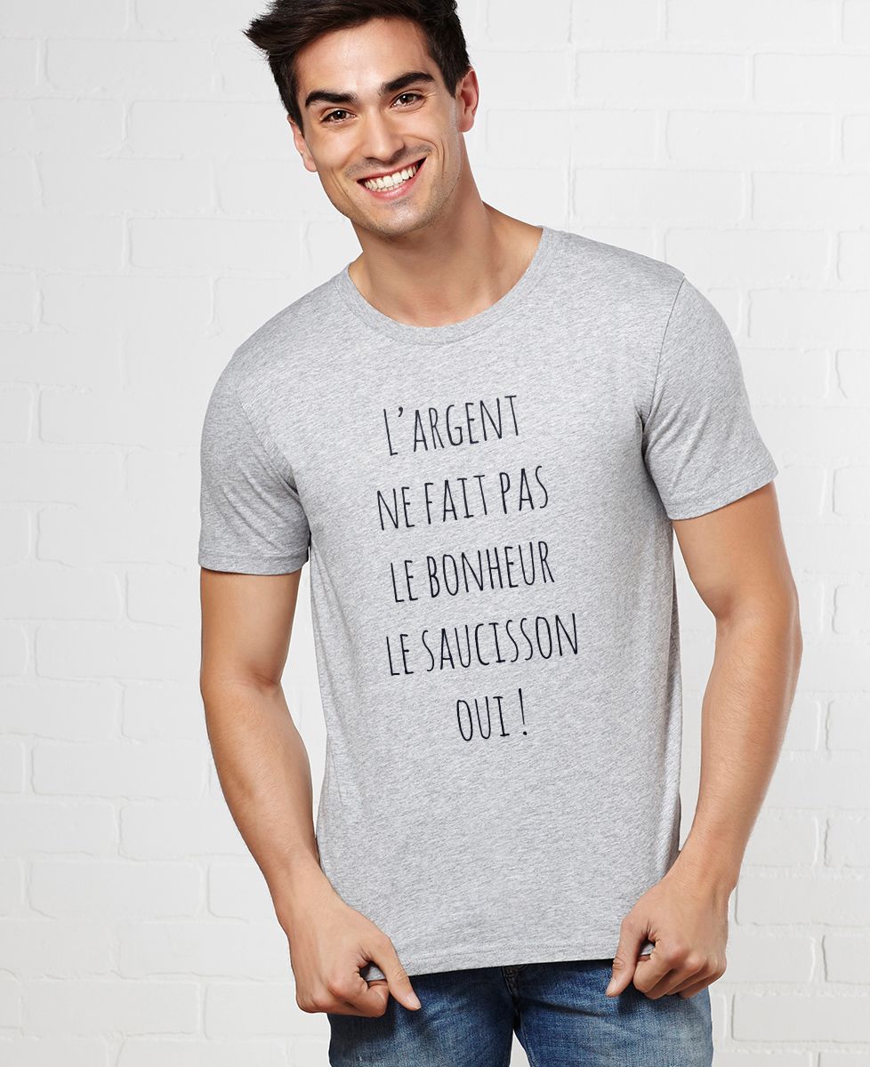 T-Shirt homme L'argent ne fait pas le bonheur