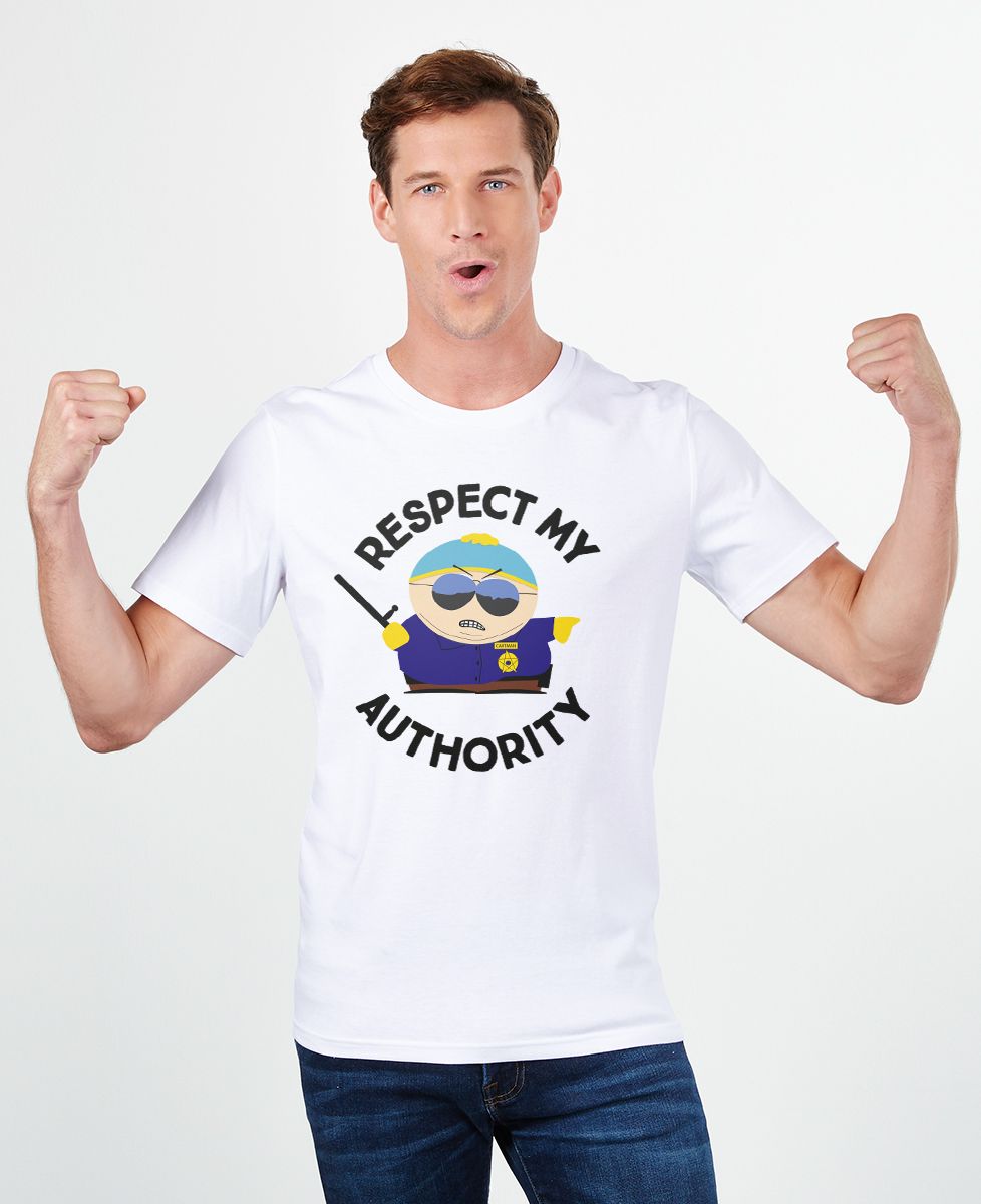 T-Shirt für Männer Respect my authority (South Park)