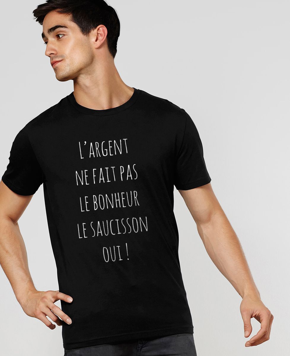 T-Shirt homme L'argent ne fait pas le bonheur