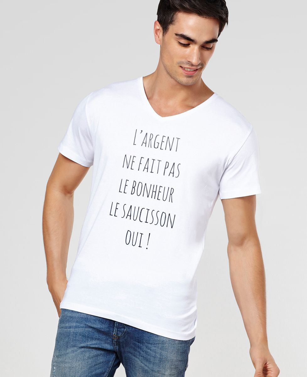 T-Shirt homme L'argent ne fait pas le bonheur