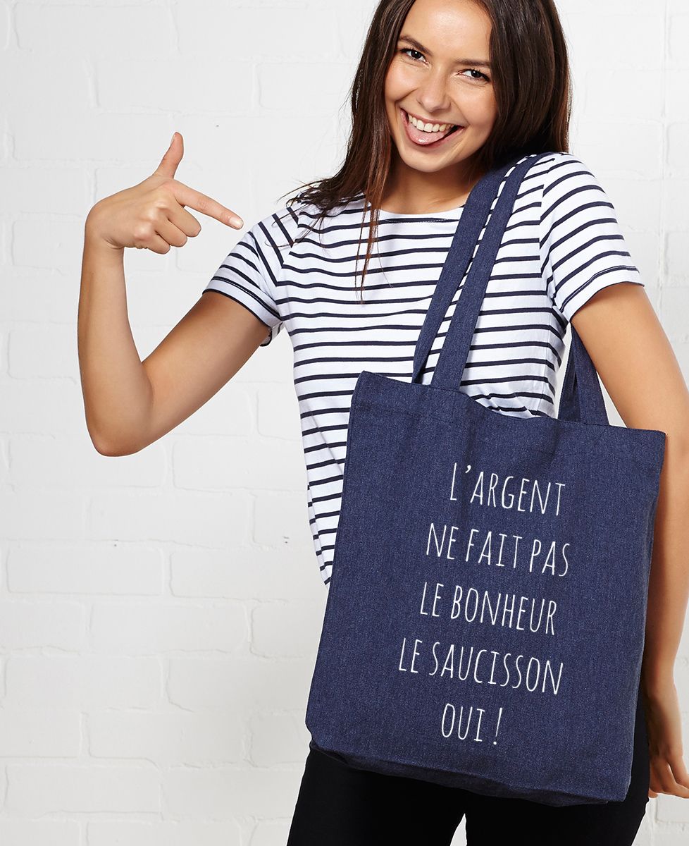 Tote bag L'argent ne fait pas le bonheur