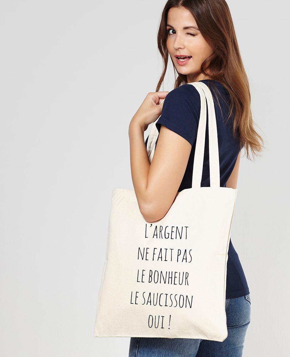 Tote bag L'argent ne fait pas le bonheur