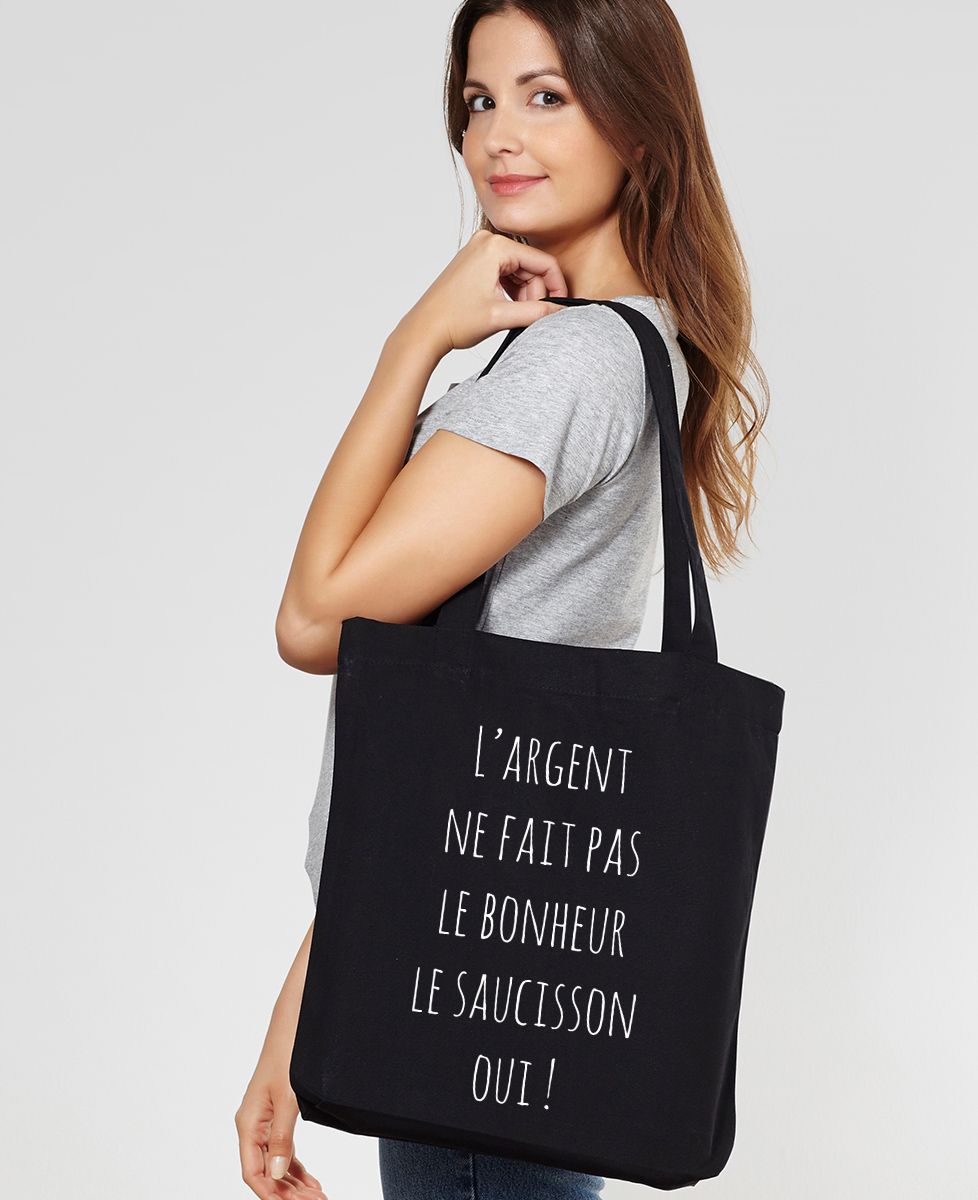 Tote bag L'argent ne fait pas le bonheur