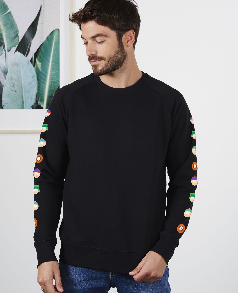 Heren sweatshirt Koppen op mouwen (South Park)