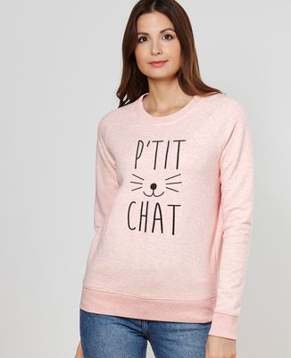 Sweatshirt femme P'tit chat