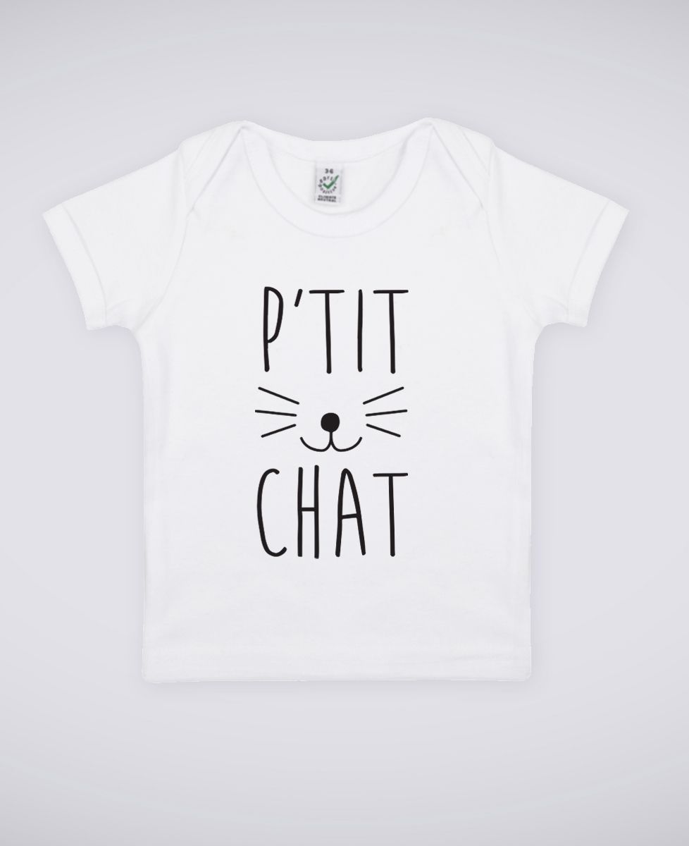 T-Shirt bébé P'tit chat