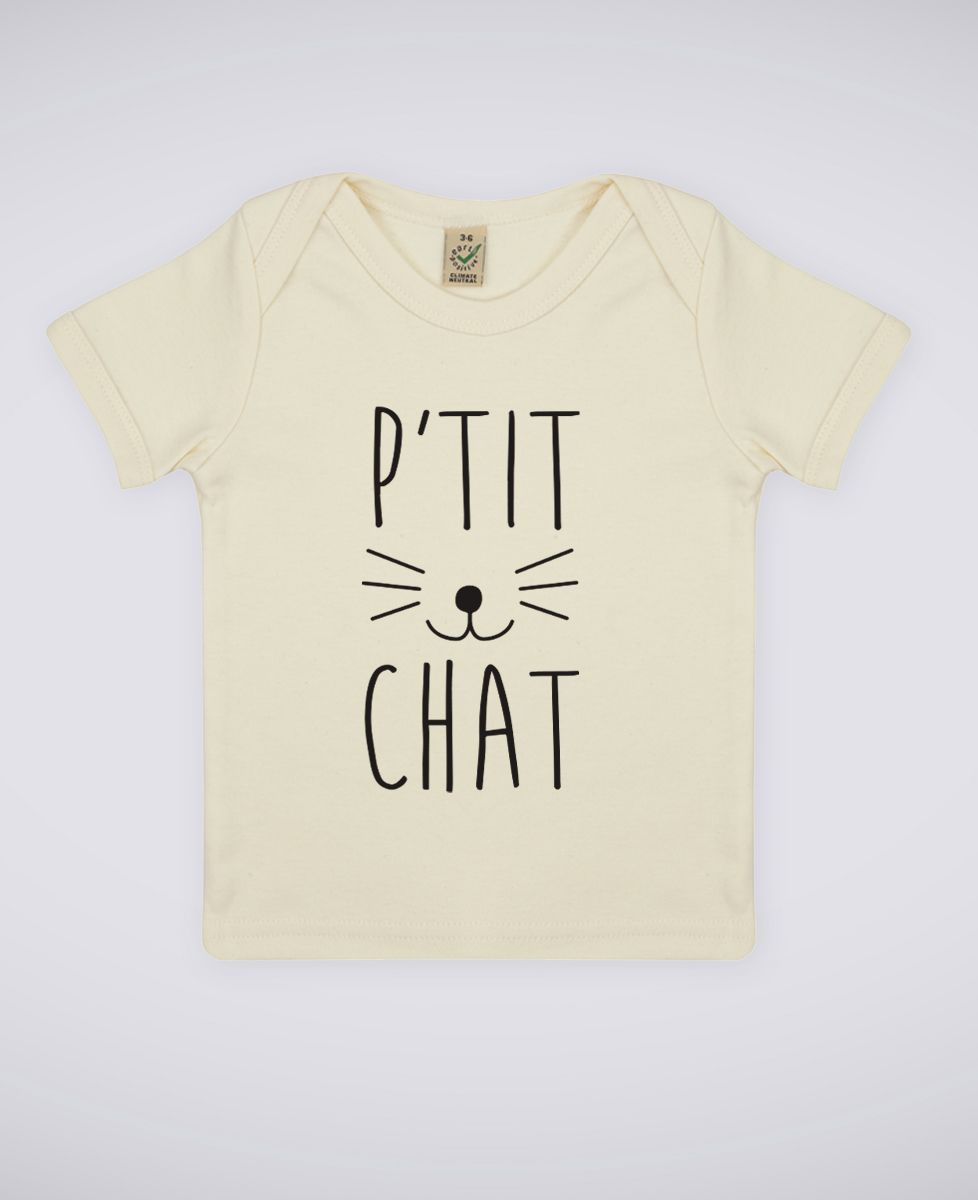 T-Shirt bébé P'tit chat