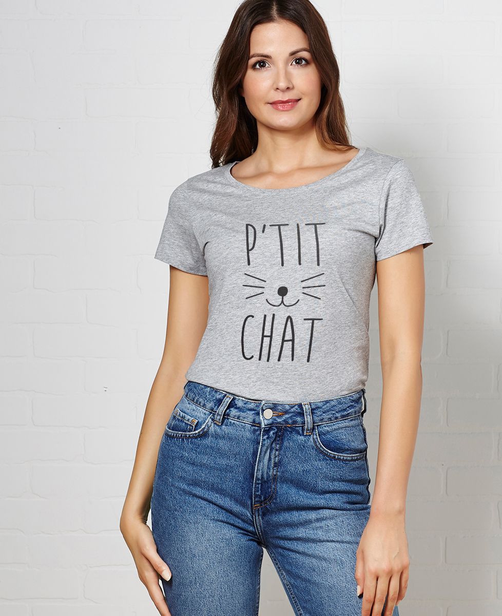 T-Shirt femme P'tit chat
