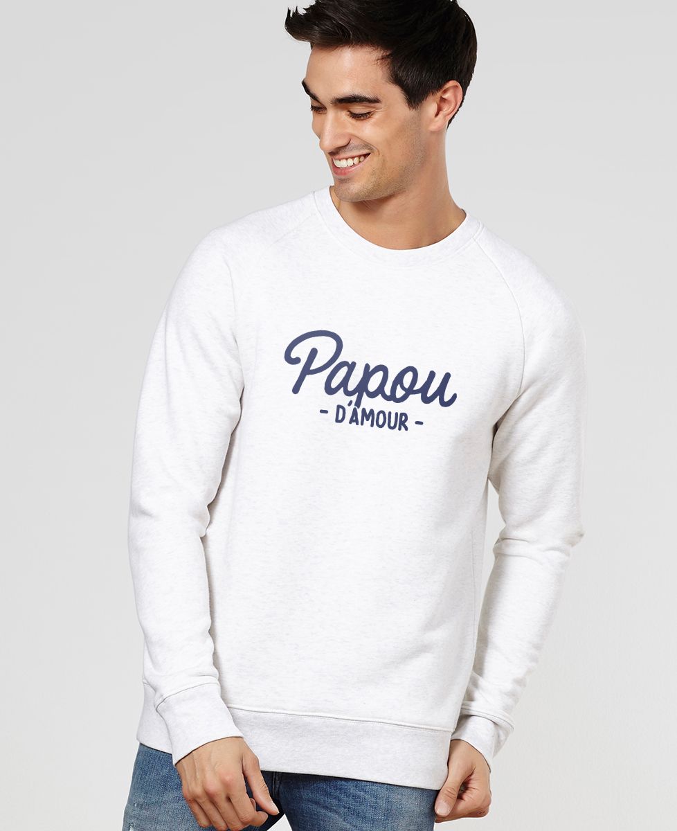 Sweatshirt homme Papou d'amour