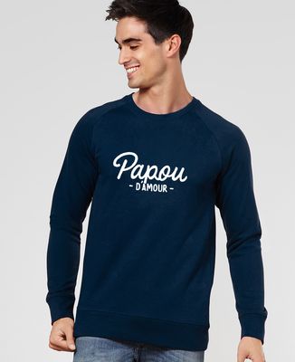 Sweatshirt homme Papou d'amour