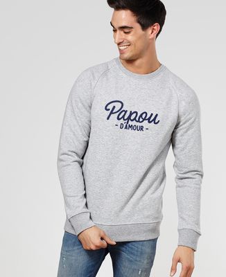 Sweatshirt homme Papou d'amour