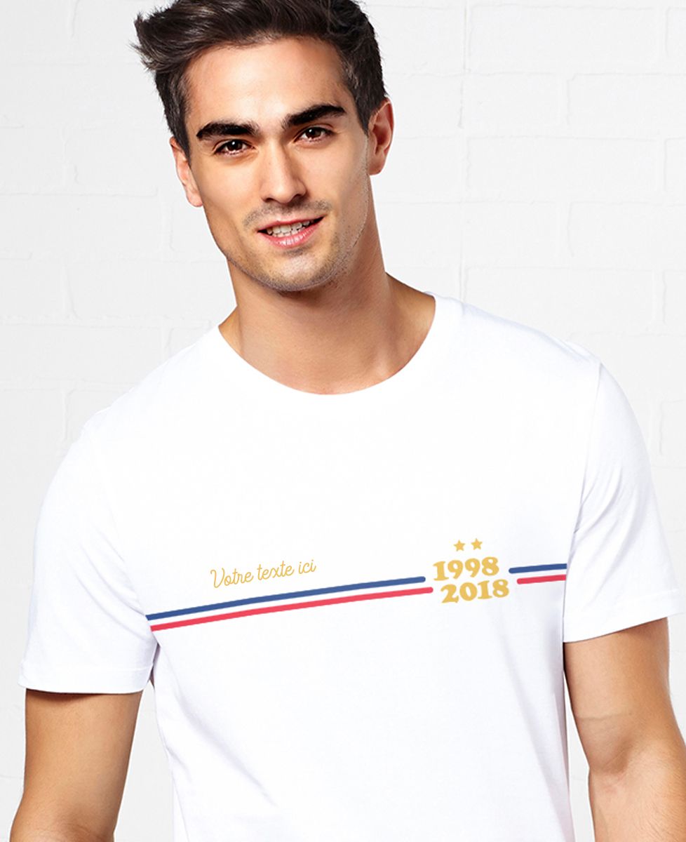 T-Shirt homme Supporter France personnalisé