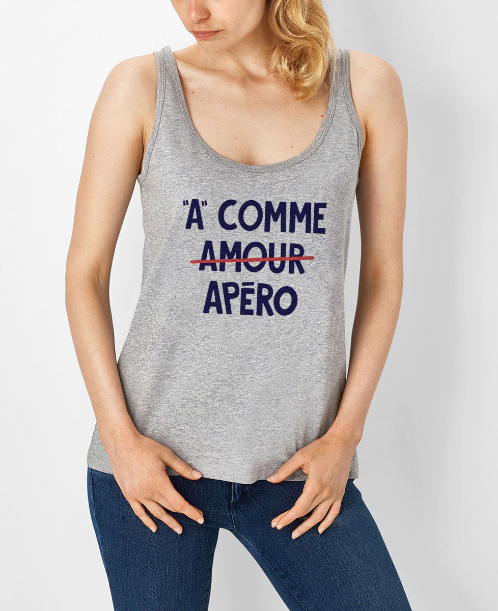 Débardeur femme A comme apéro