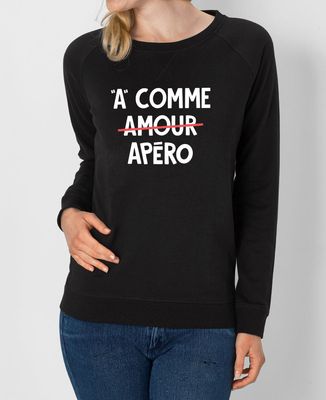 Sweatshirt femme A comme apéro