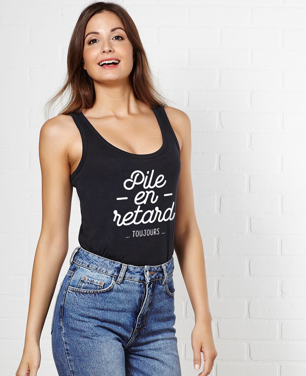 Débardeur femme Pile en retard