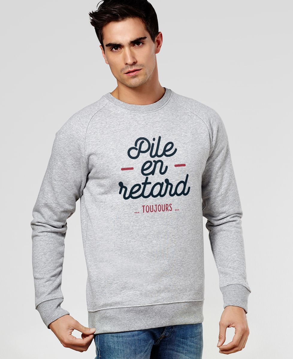 Sweatshirt homme Pile en retard