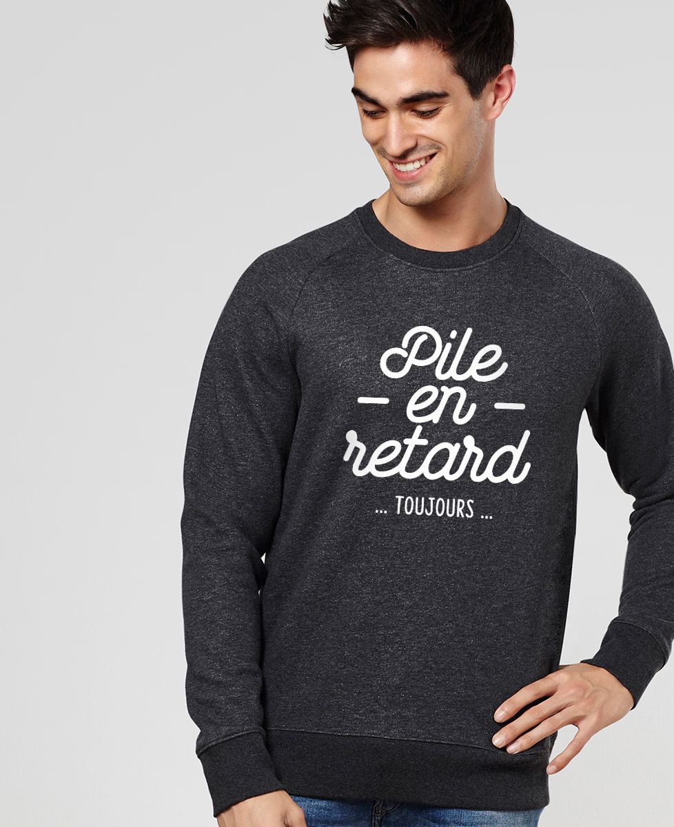 Sweatshirt homme Pile en retard